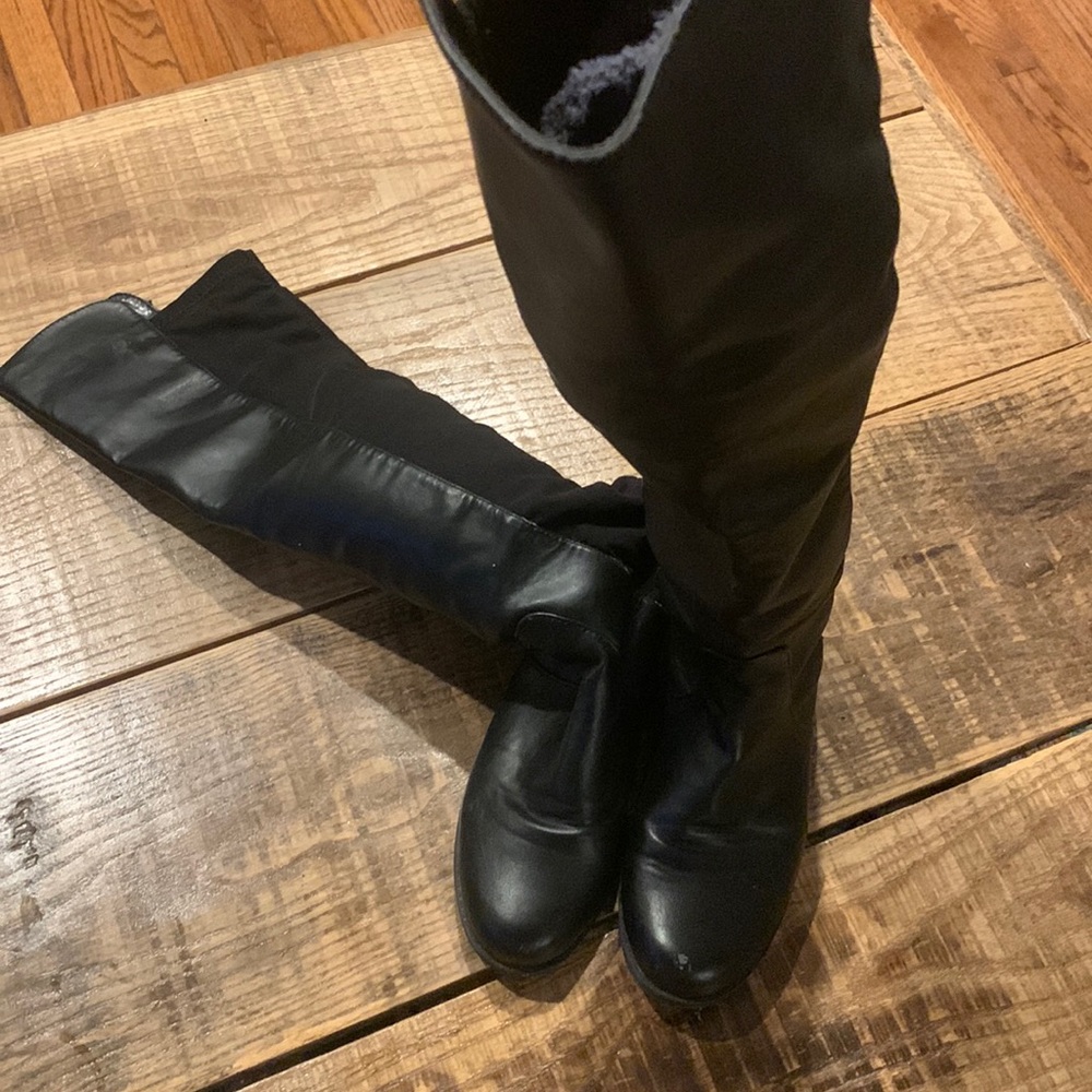 Unisa black over the knee boots, 6.5